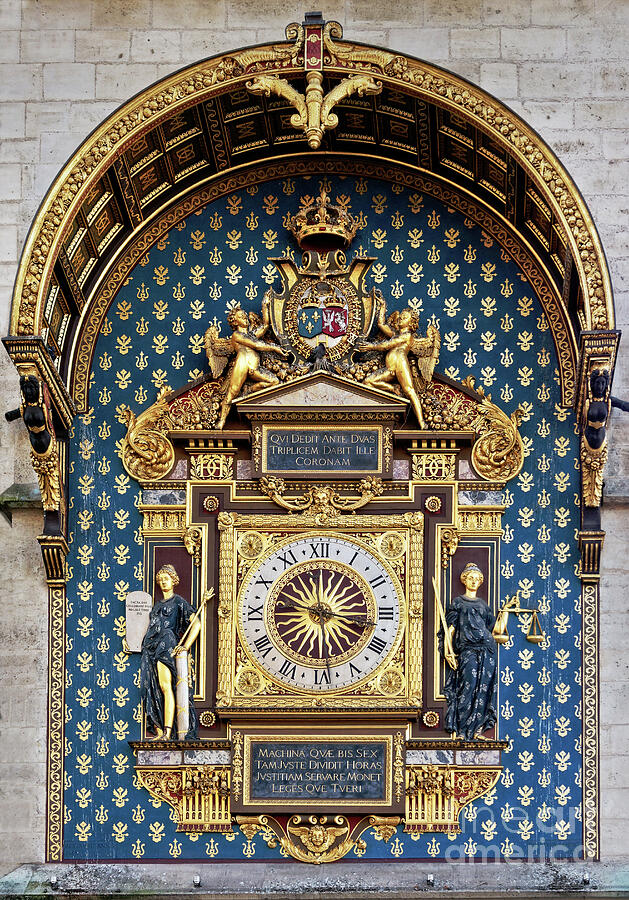 The Conciergerie clock in Paris Photograph by Delphimages Paris Photography