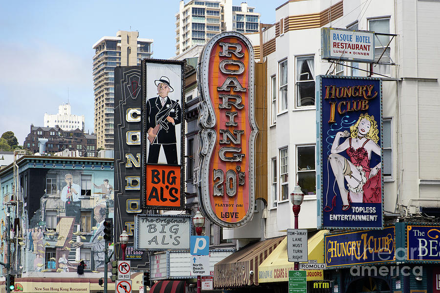 San Francisco Photograph - The Condor The Original Big Als And Roaring 20s Adult Strip Clubs On Broadway San Francisco R463 by San Francisco