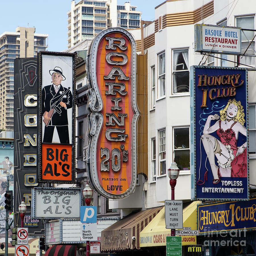 The Condor The Original Big Als And Roaring 20s Adult Strip Clubs On  Broadway San Francisco R463 sq Photograph by San Francisco Artist - Pixels