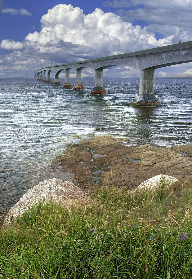 The Confederation Bridge in Canada Photograph by Randall Nyhof