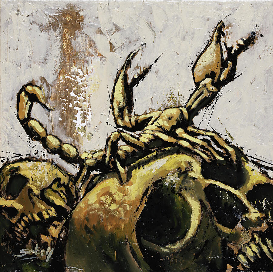 The Conqueror Scorpion Painting by Sv Bell The Conqueror Scorpion Painting by Sv Bell