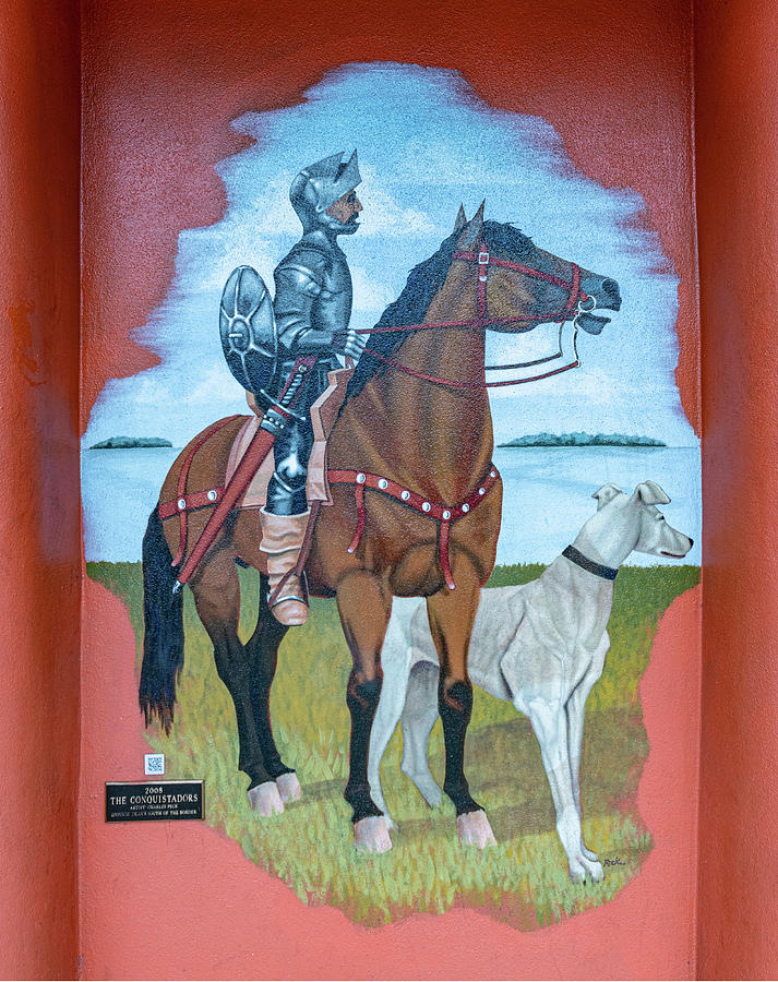 The Conquistadors - Hernando de Soto Photograph by Punta Gorda Historic Mural Society