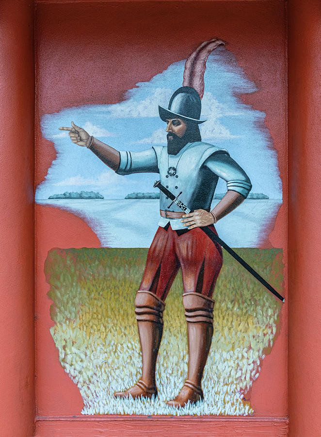 The Conquistadors - Ponce de Leon Photograph by Punta Gorda Historic Mural Society