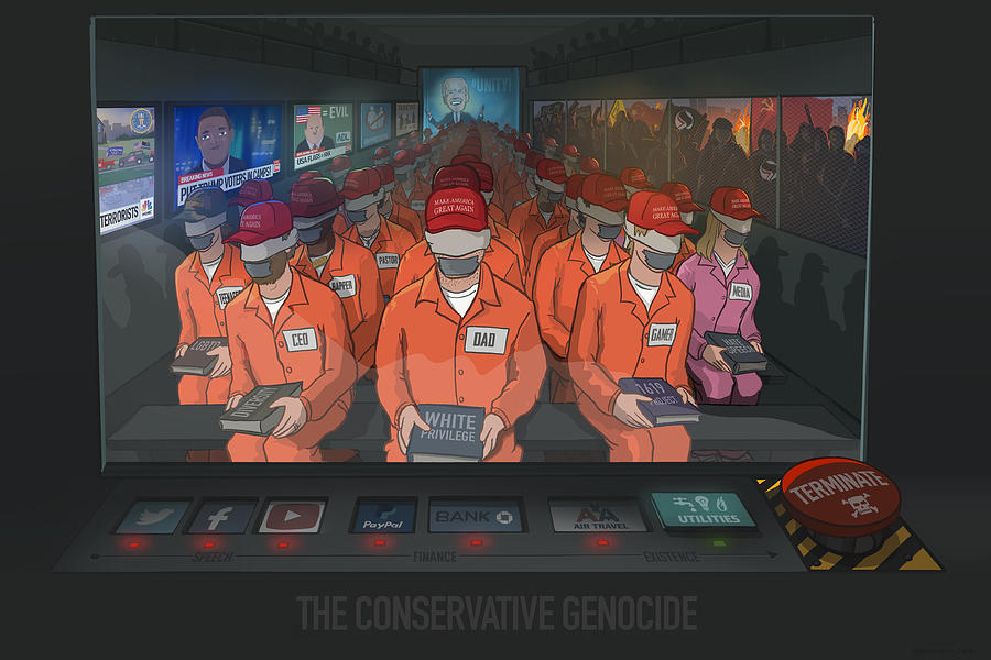 The Conservative Genocide Digital Art by Emerson Design