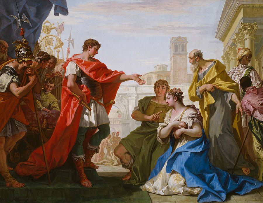 The Continence of Scipio Painting by Sebastiano Ricci