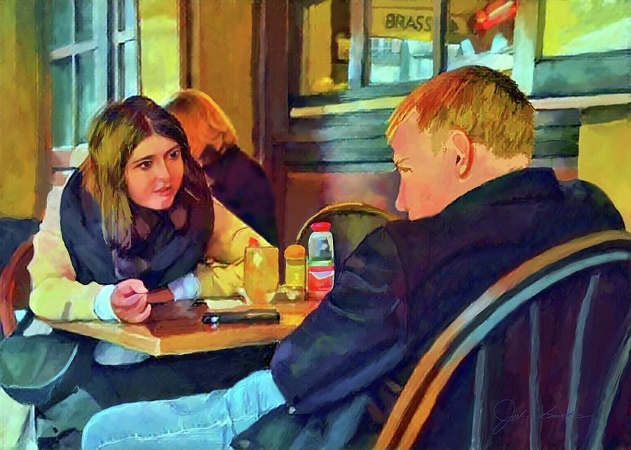 The Conversaton Painting by Joel Smith