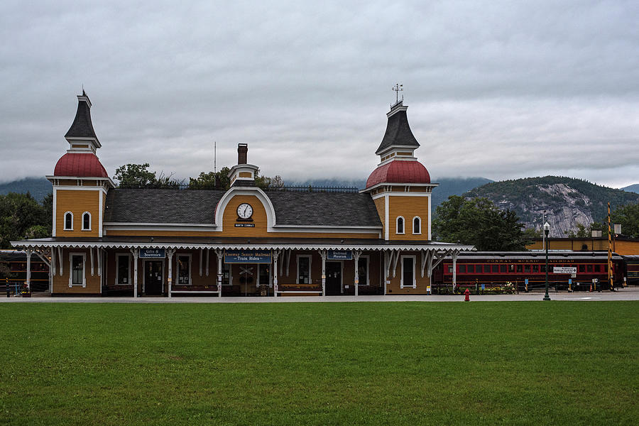 The Conway Scenic Railroad Dramatic Sky White Mountains North Conway New Hampshire NH Photograph by Toby McGuire