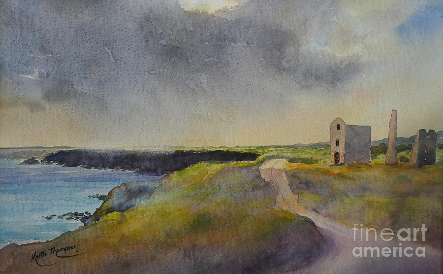 The Copper Coast, County Waterford Painting by Keith Thompson