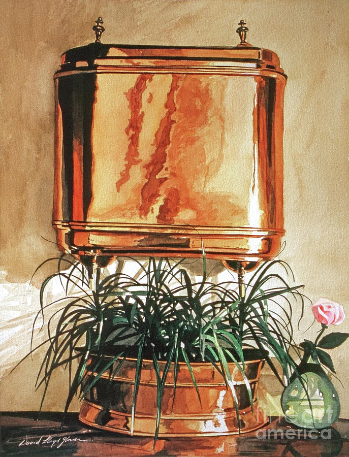 Still Life Painting - The Copper Lavabo by David Lloyd Glover