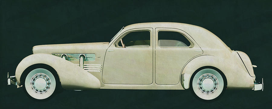 The Cord 812 Sedan from the thirties the thugs car par excellenc Painting by Jan Keteleer