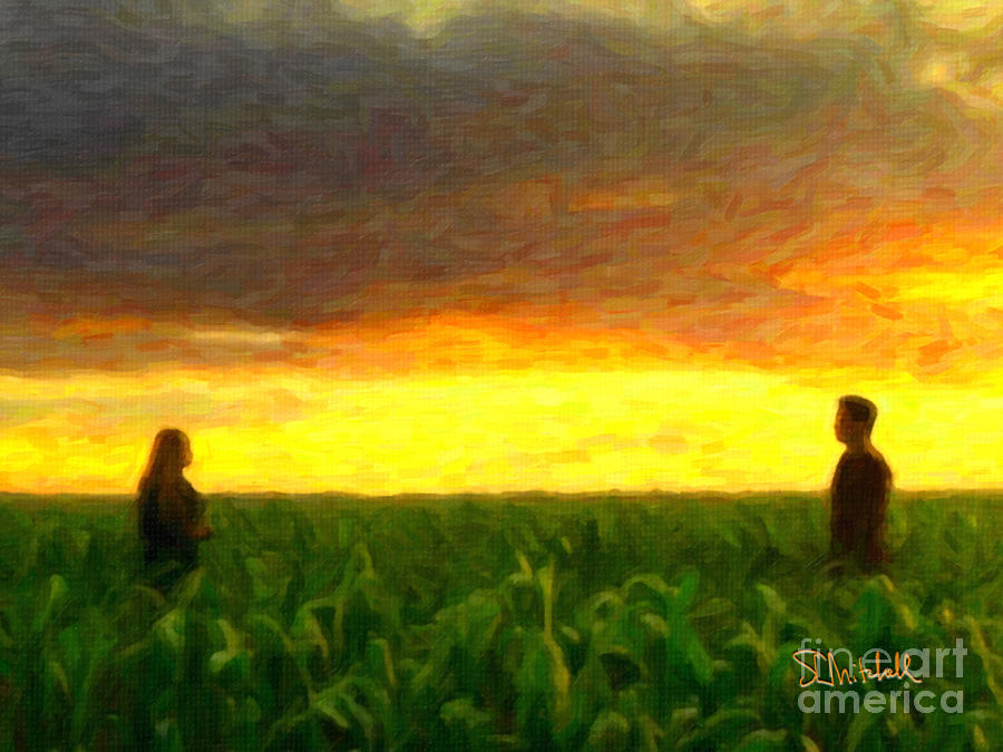 The Cornfield Painting by Stephen Mitchell