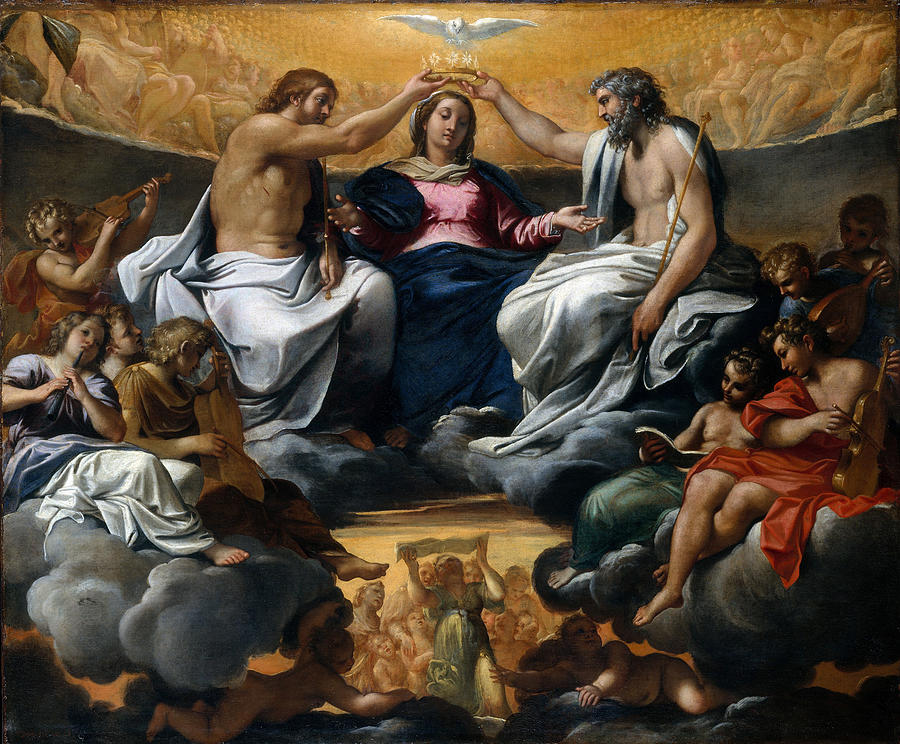 The Coronation of the Virgin                      Painting by Long Shot
