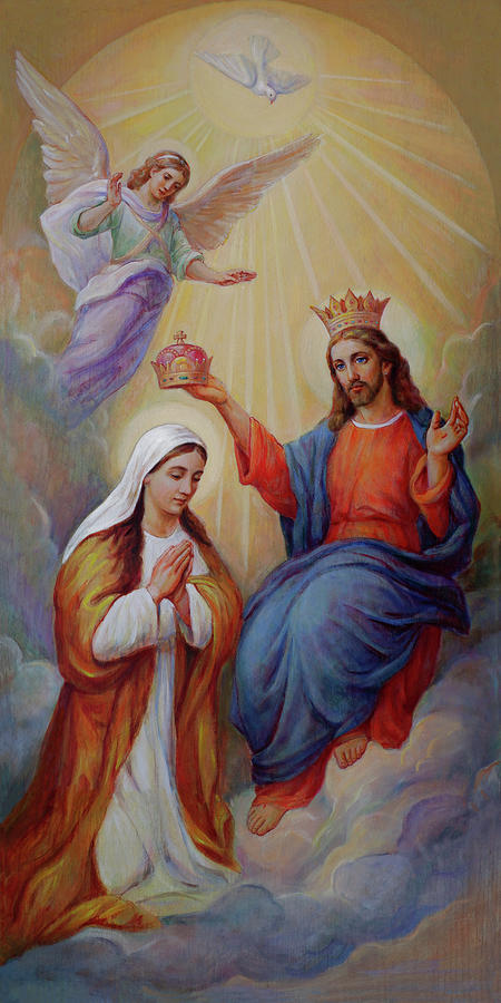The Coronation Of The Virgin Mary Painting by Svitozar Nenyuk