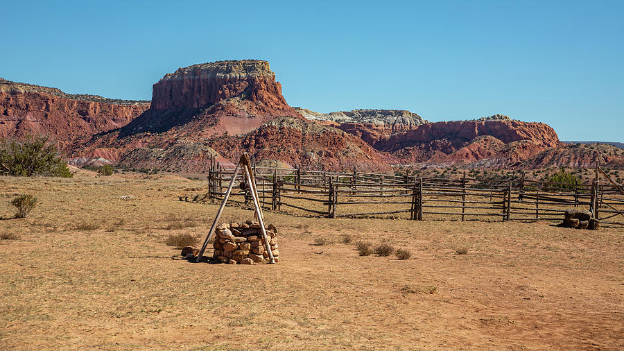 The Corral at Ghost Ranch Photograph by Nicholas McCabe