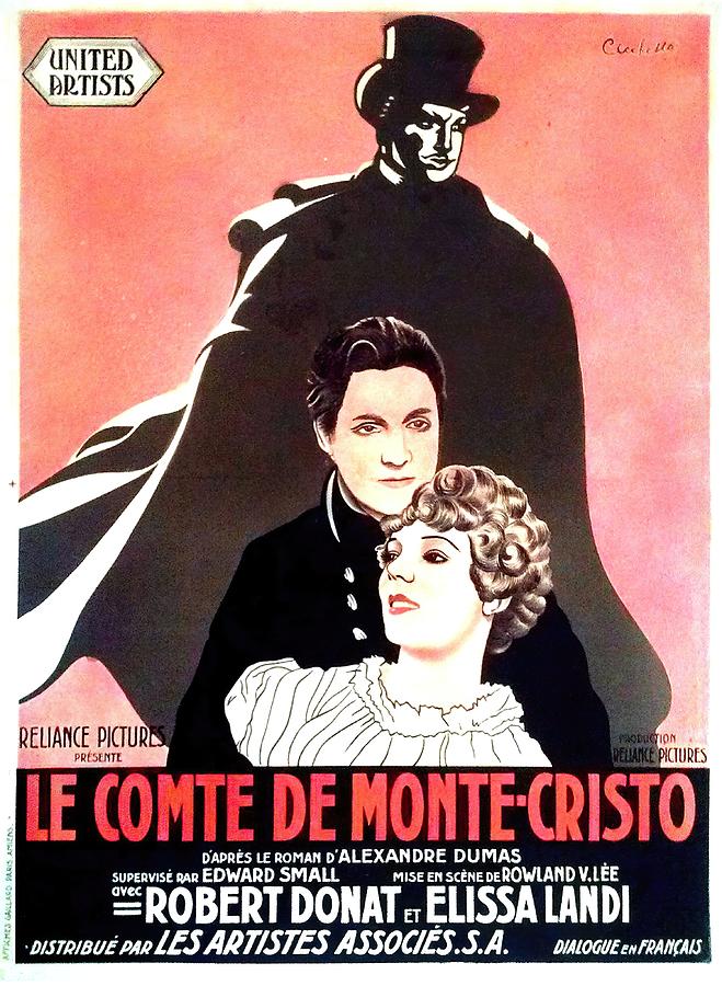 The Count of Monte Cristo, 1934 Mixed Media by Movie World Posters