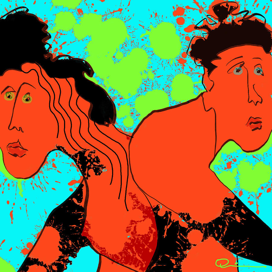 The Couple 2 Digital Art by Jeffrey Quiros
