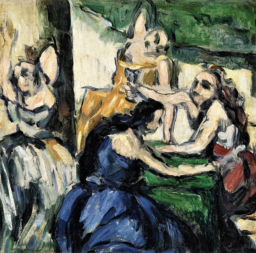 The Courtesans Les Courtisanes Painting By Paul Cezanne Fine Art America