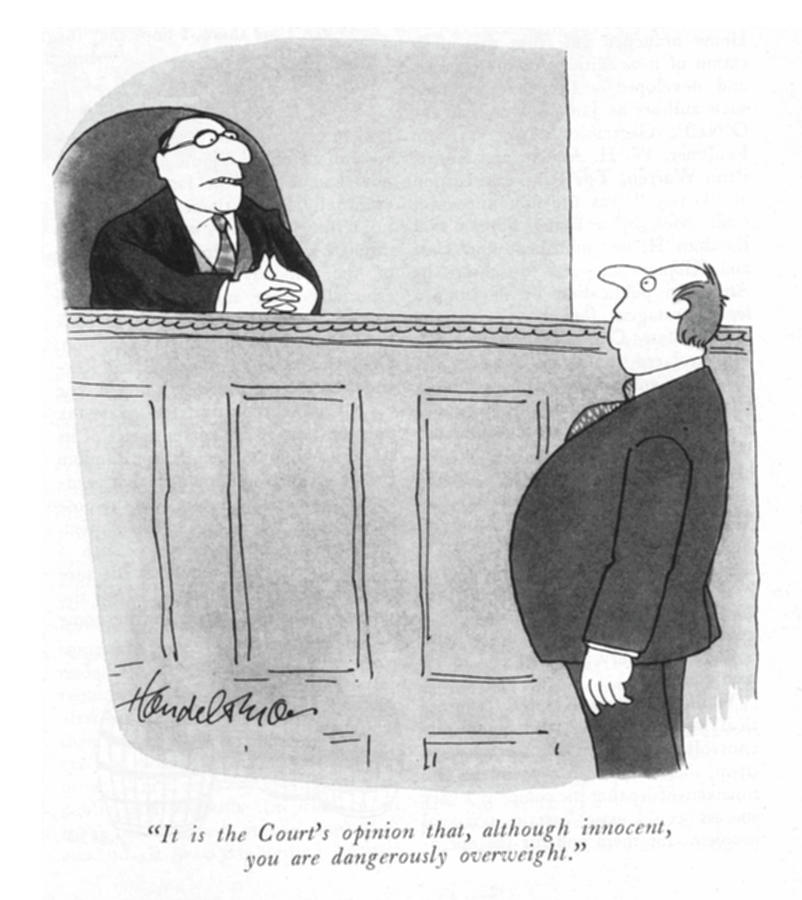 The Courts Opinion Drawing by JB Handelsman
