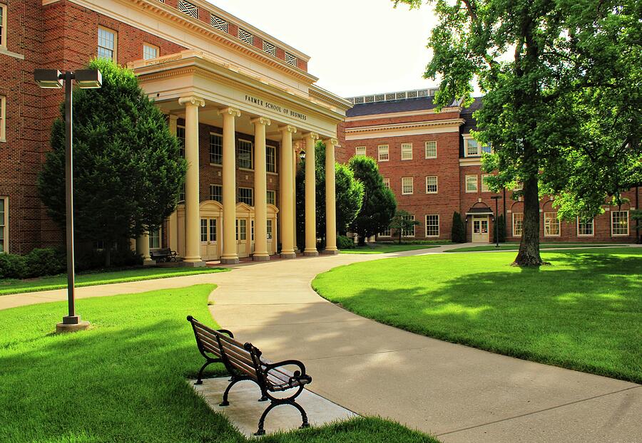 University Photograph - The Courtyard at the Farmer School of Business- Miami University  by Gregory A Mitchell Photography