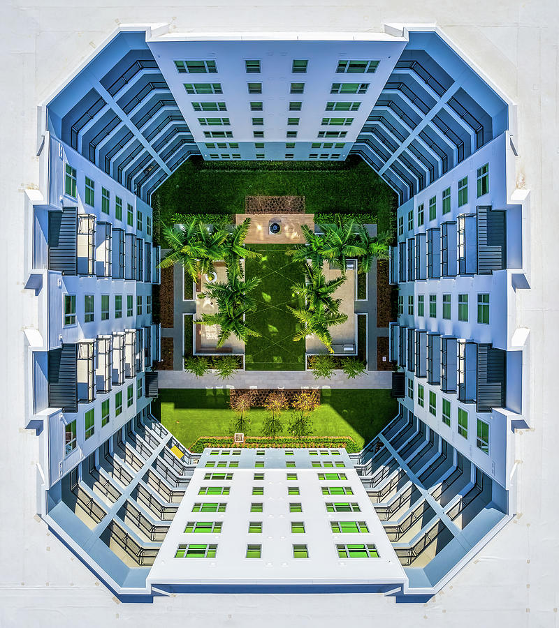The Courtyard Photograph by Charles LeRette