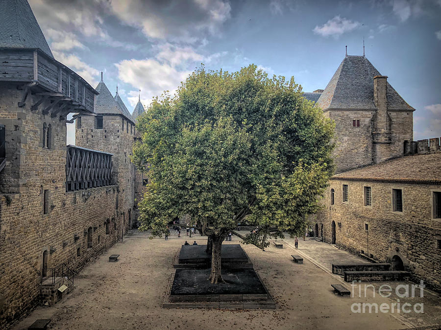 The Courtyard In Carcassone  Photograph by Luther Fine Art