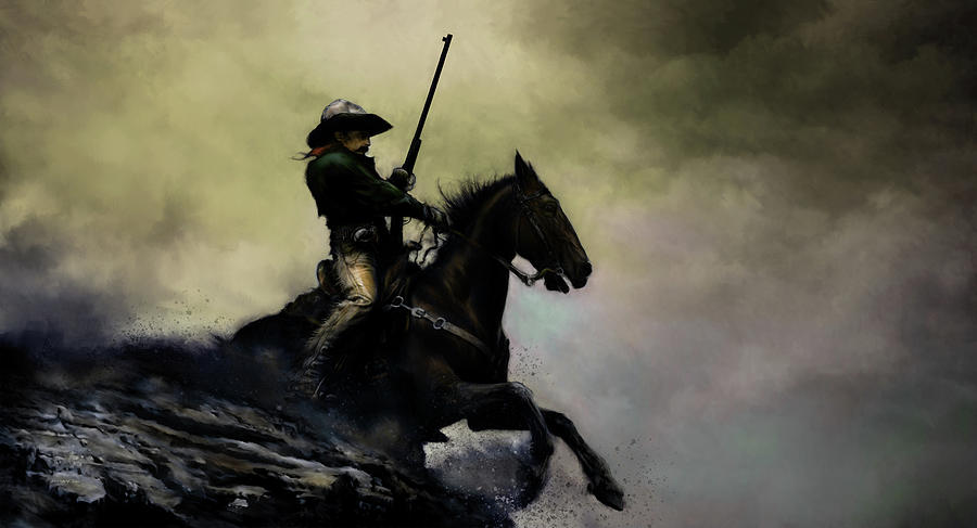Cowboy Digital Art - The Cowboy by David Willicome Cowboy Digital Art - The Cowboy by David Willicome