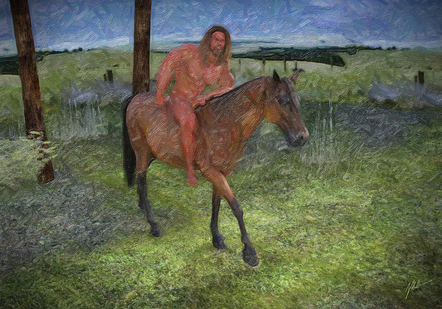 The Crazy Horseman Digital Art
