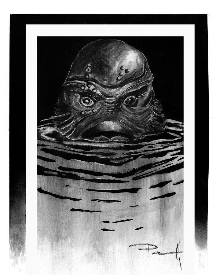 The Creature Drawing by Sean Parnell
