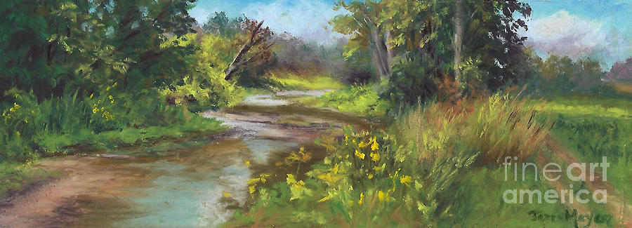 The Creek At 1302 Painting