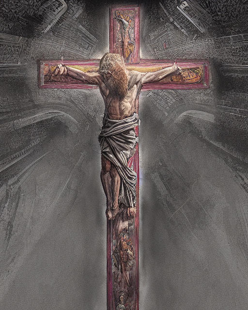 The Cross Digital Art by James Inlow