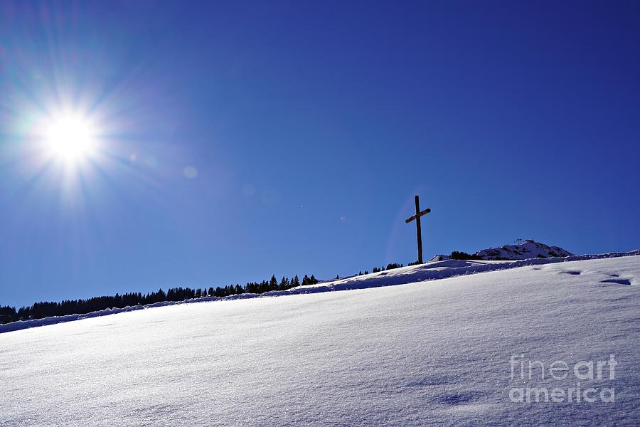 The Cross On The Mountain Photograph by Claudia Zahnd-Prezioso
