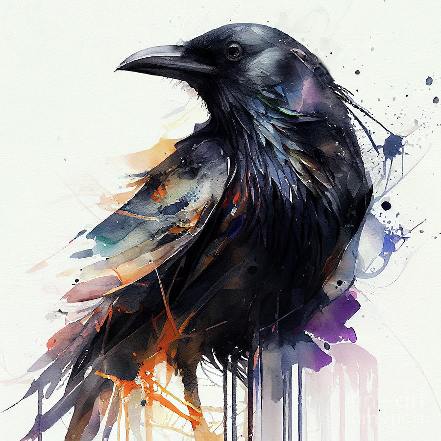 The Crow Painting by Mindy Sommers - Fine Art America