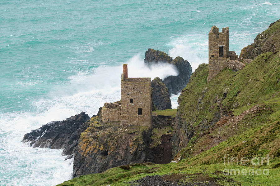 The Crown Engine Houses At Botallack Photograph