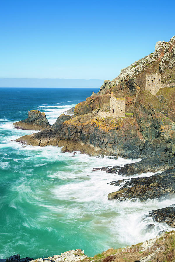  The Crowns Engine Houses, Botallack Mine, St Just, Penzance, Cornwall, England, UK Photograph by Neale And Judith Clark