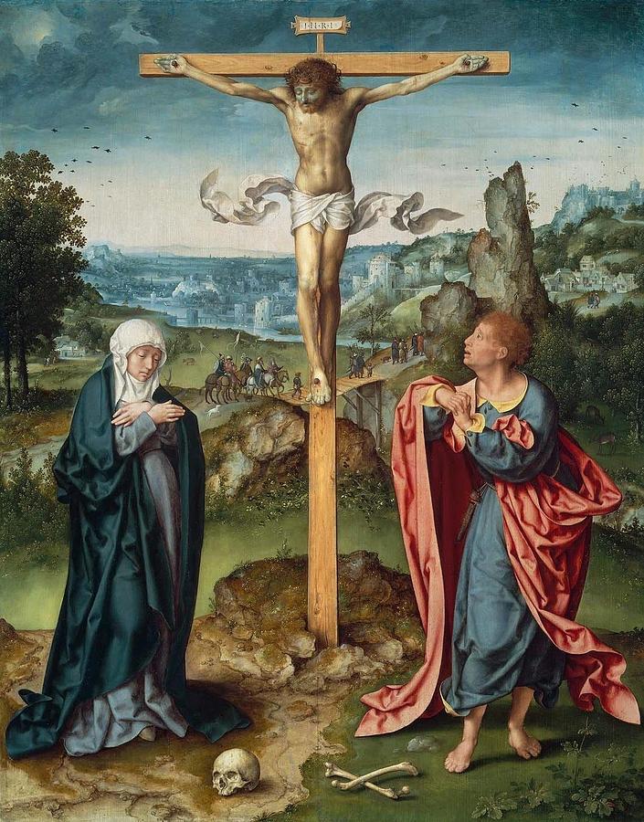 The Crucifixion Painting by Joosvan Cleve | Pixels