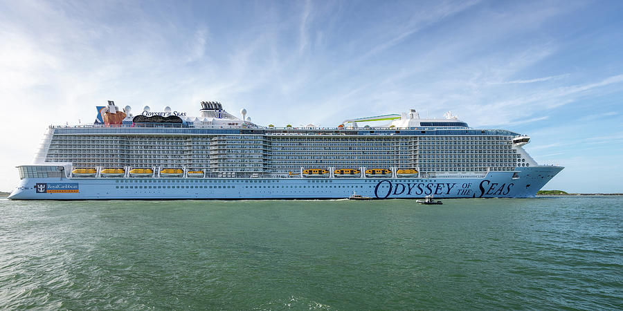 The Cruise Ship Odyssey of the Seas Underway Photograph by Bradford Martin