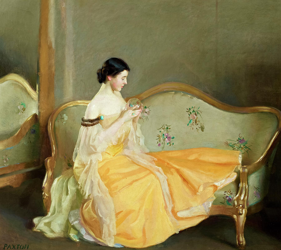 William Mcgregor Paxton Painting - The Crystal, 1900 by William McGregor Paxton