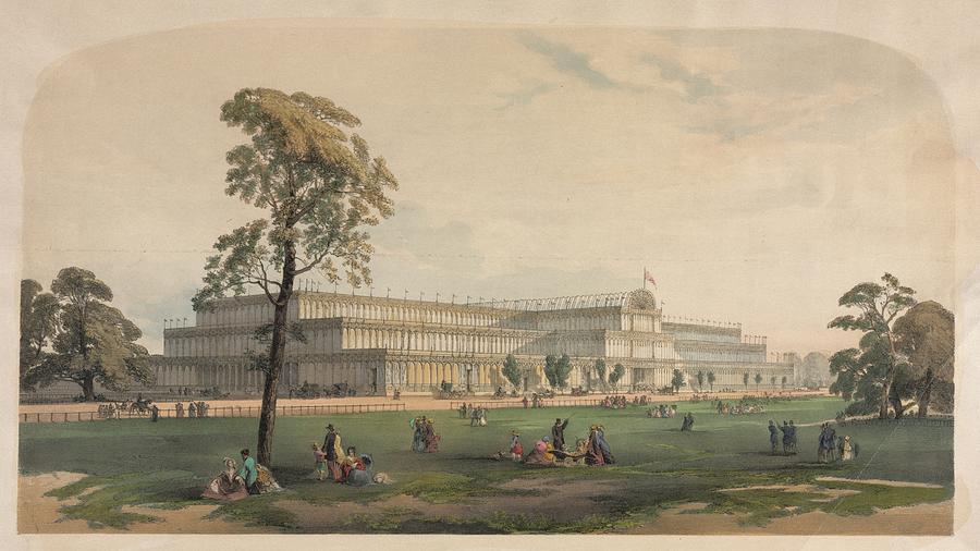 The Crystal Palace c. 1850 possibly by Joseph Nash Painting by ...