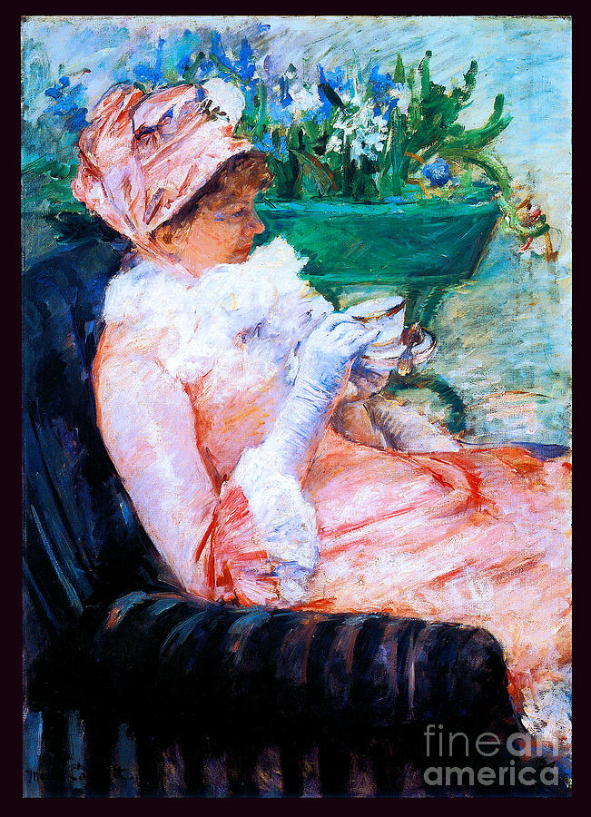 The Cup Of Tea 1880 Painting
