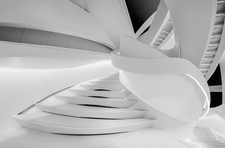 The Curving Stairway Photograph by Sylvia Goldkranz