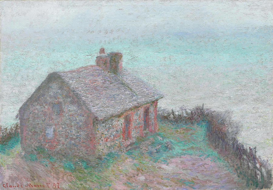 The Customs House at Varengeville. Claude Monet, French, 1840-1926. Painting by Claude Monet