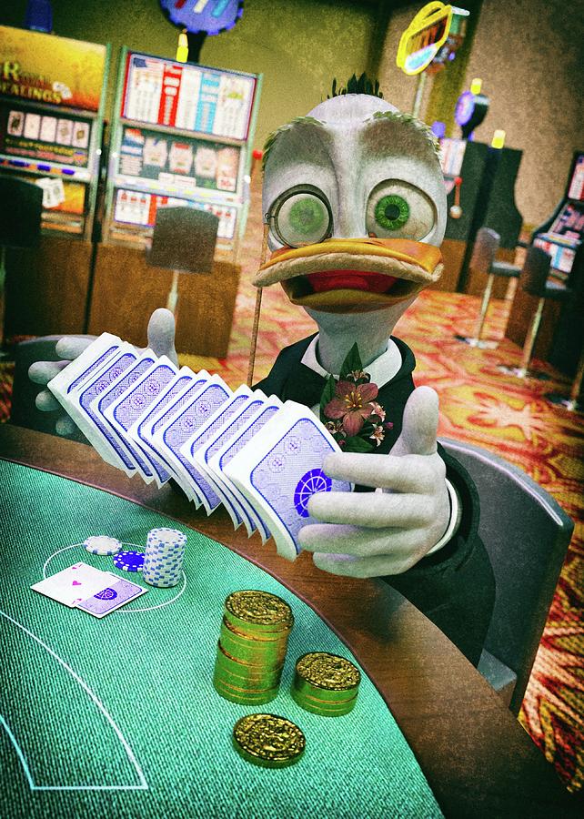 The D Team - Duckface The Gambler Digital Art