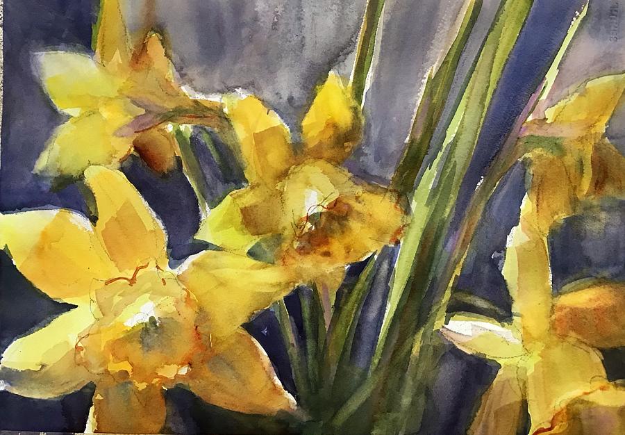 The Daffodils Bloomed II Painting by Judith Levins
