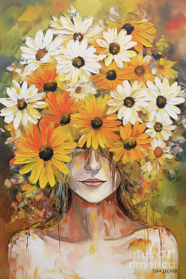 The Daisy Girl Painting by Tina LeCour