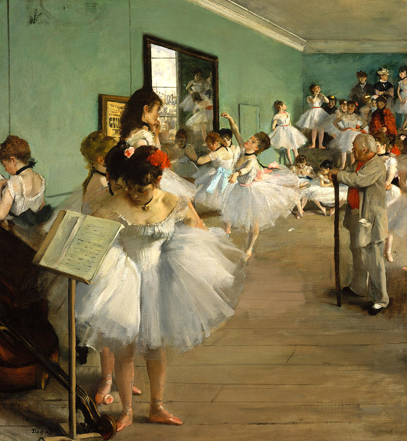 The Dance Class                                        Painting by Long Shot