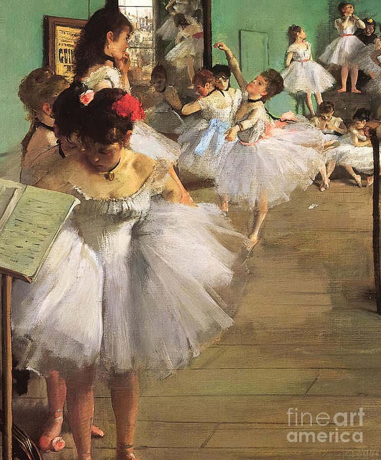 The Dance Class is a painting by Edgar Degas Painting by Turner Fox ...