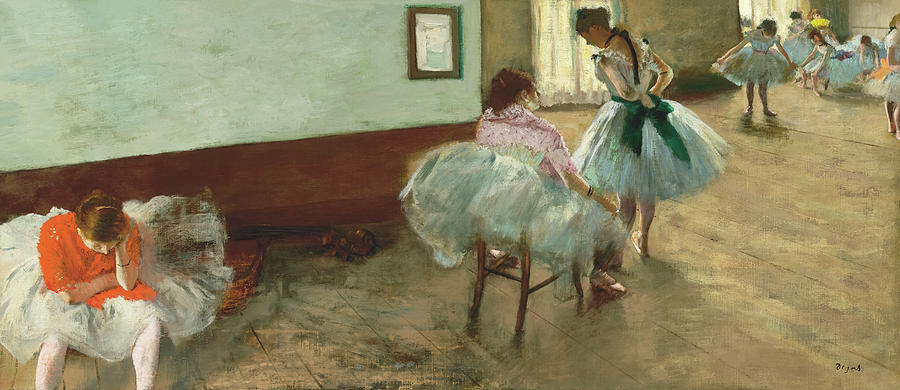 The Dance Lesson By Edgar Degas Painting