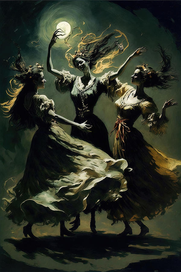 The Dance Of The Witches Painting By AM FineArtPrints Fine Art America