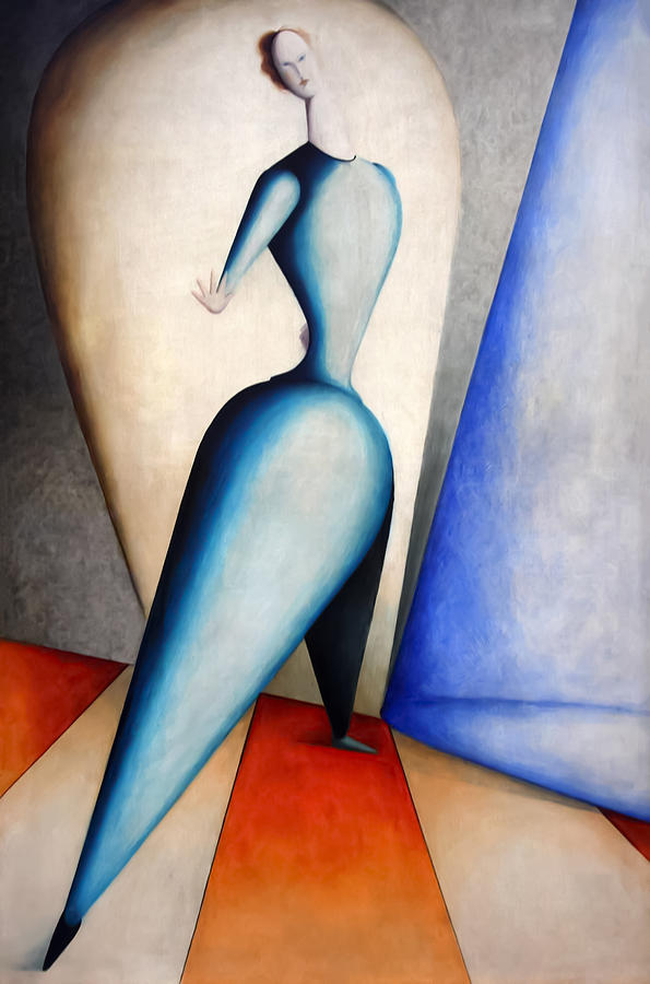 The Danceress By Oskar Schlemmer Painting