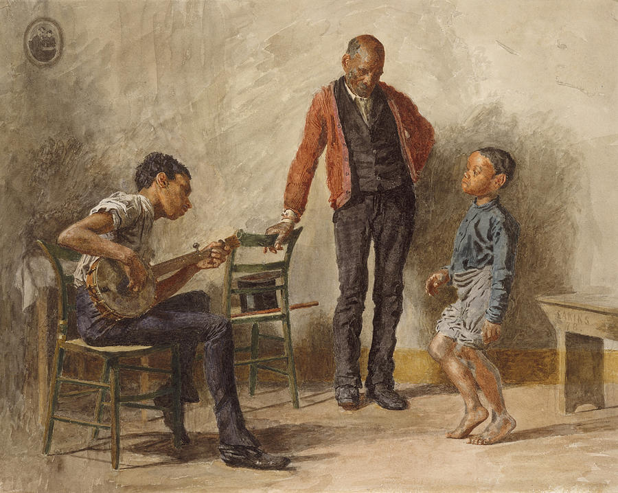 The Dancing Lesson, 1878 Drawing by Thomas Eakins